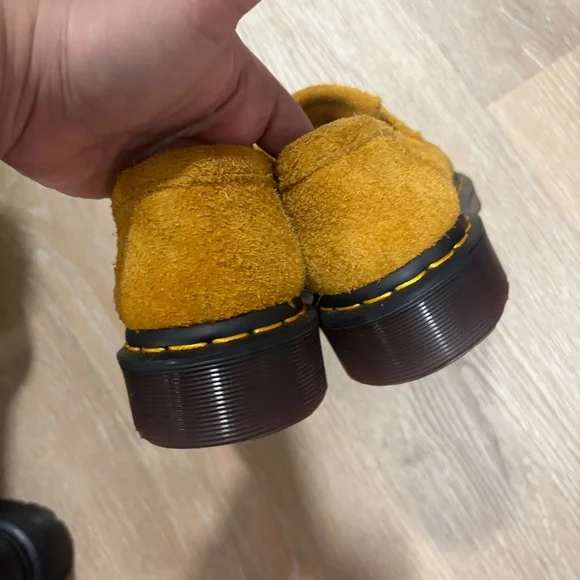 Suede Loafers with Gold Accent - Picture 6 of 6